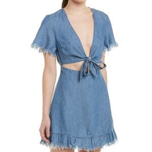 Show Me Your MuMu Blue Denim Dress